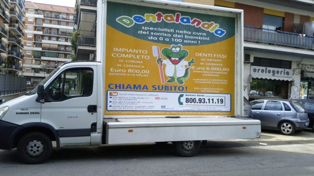 Vele pubblicitarie a Roma